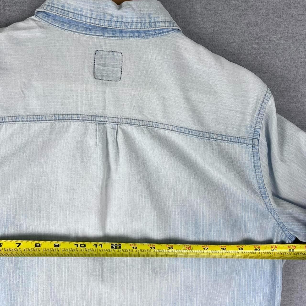 Vintage Faded Glory Shirt Mens XL Blue Denim w/ Black Pearl Western Size US XL / EU 56 / 4 - 5 Thumbnail