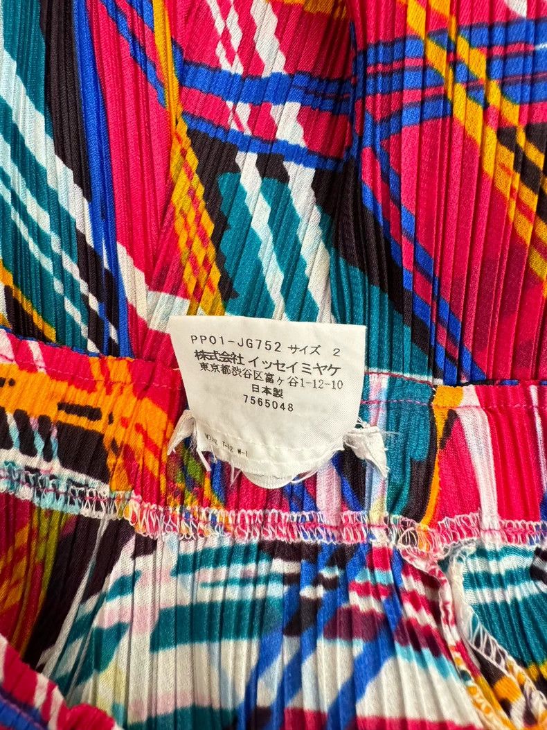 Issey Miyake issey miyake size:2 Crayon-striped short skirt 2505-Nextar Size 31" - 7 Thumbnail