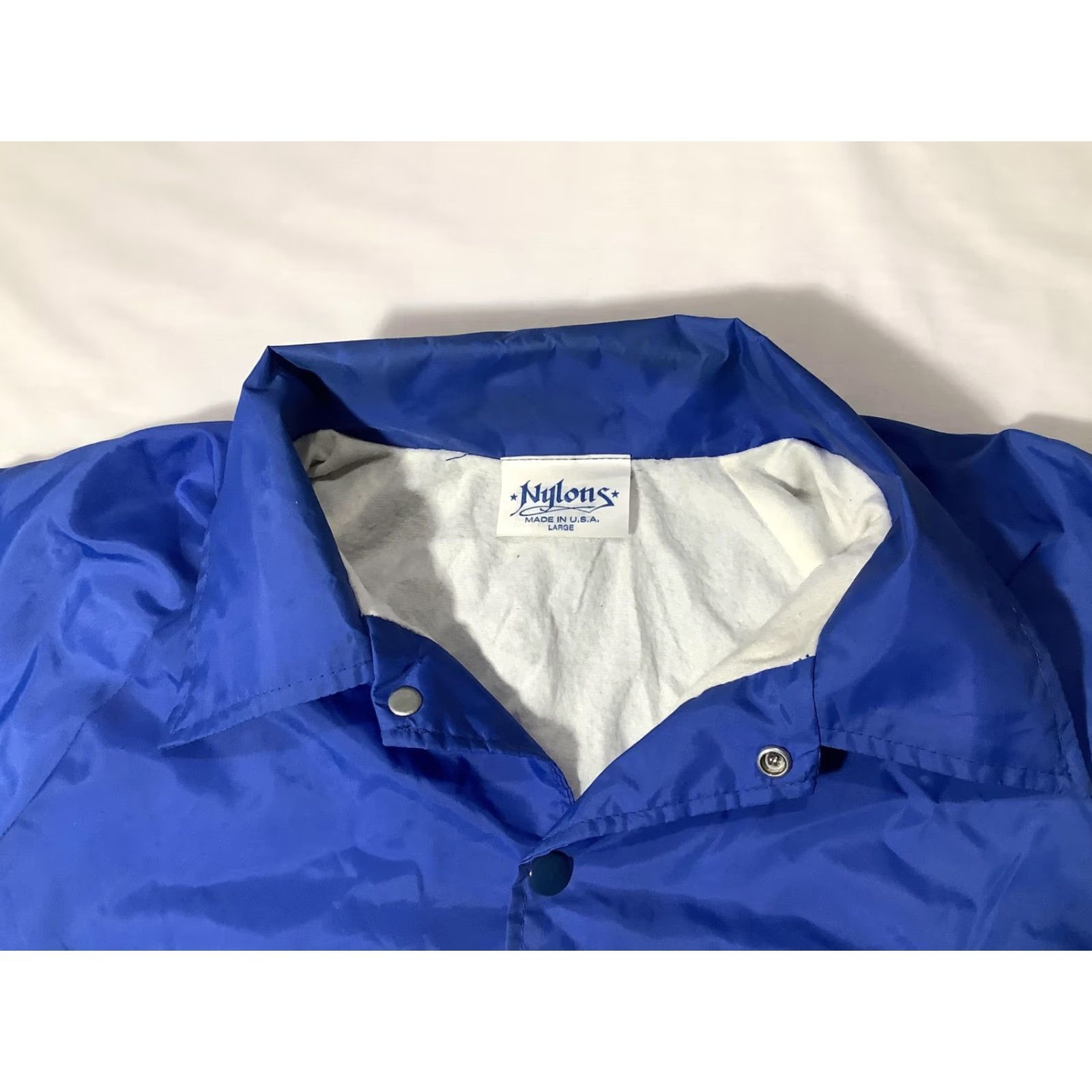 Vintage VINTAGE Nylons Jacket Mens Large Blue Windbreaker Navy Ventura Isle Marina Coach Harbor Patch Nautical Sailboat Embroidered Logo Snap Front Size US L / EU 52-54 / 3 - 2 Thumbnail
