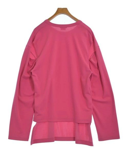 Comme des Garcons Homme Plus T-Shirts Plain Long Sleeve Crewneck Polyester Pink Size US M / EU 48-50 / 2 - 2 Thumbnail