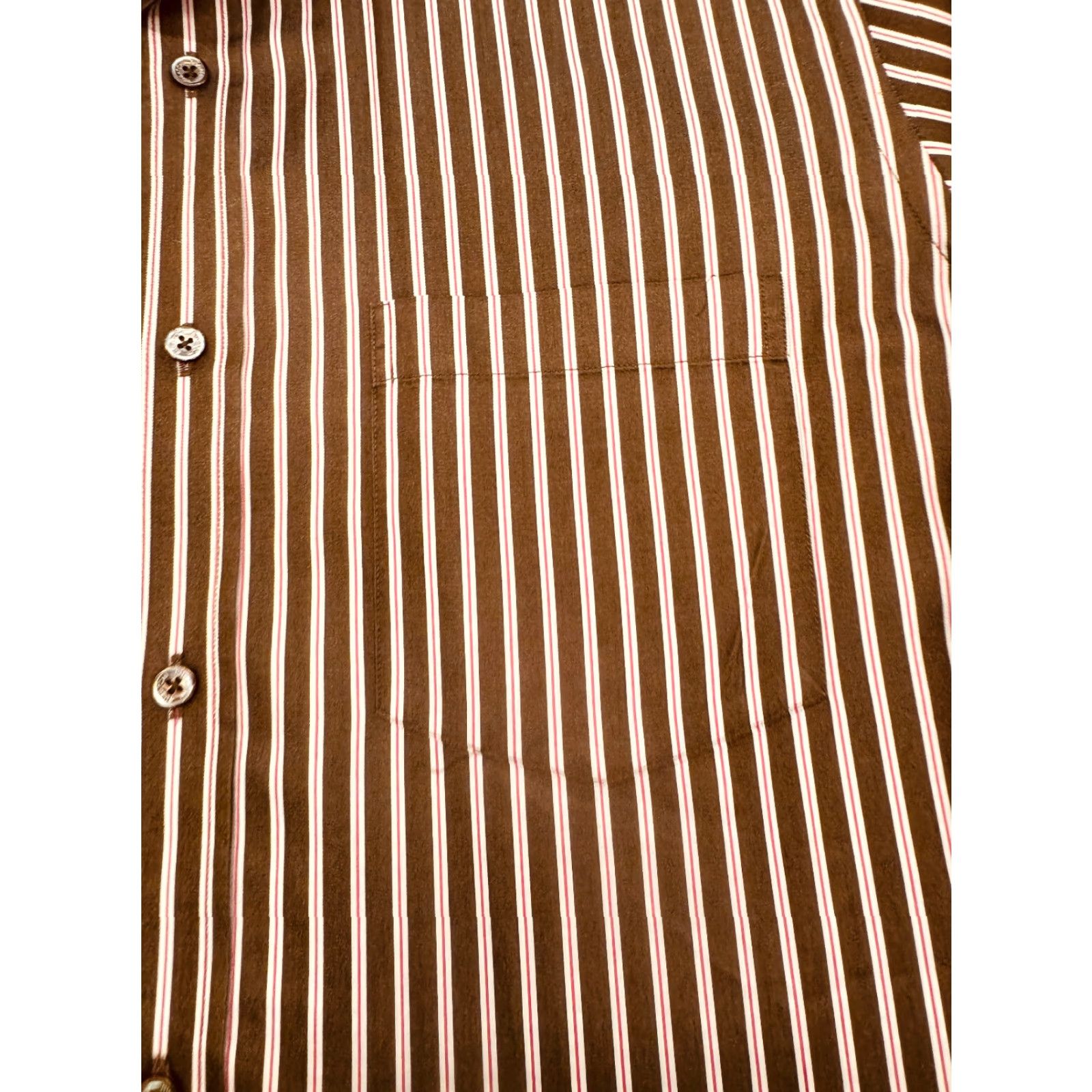 BUGATCHI Bugatchi Uomo Shirt Long Sleeve Mens XL 100% Cotton Striped Dress Button-Down Casual Classic Colorful Size US XL / EU 56 / 4 - 3 Thumbnail
