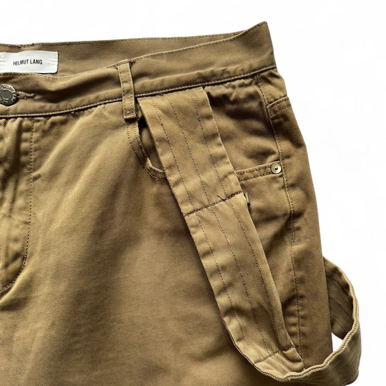 Helmut Lang Helmut Lang Pocket Strap Short in Khaki- Size 38 Size US 38 / EU 54 - 4 Thumbnail