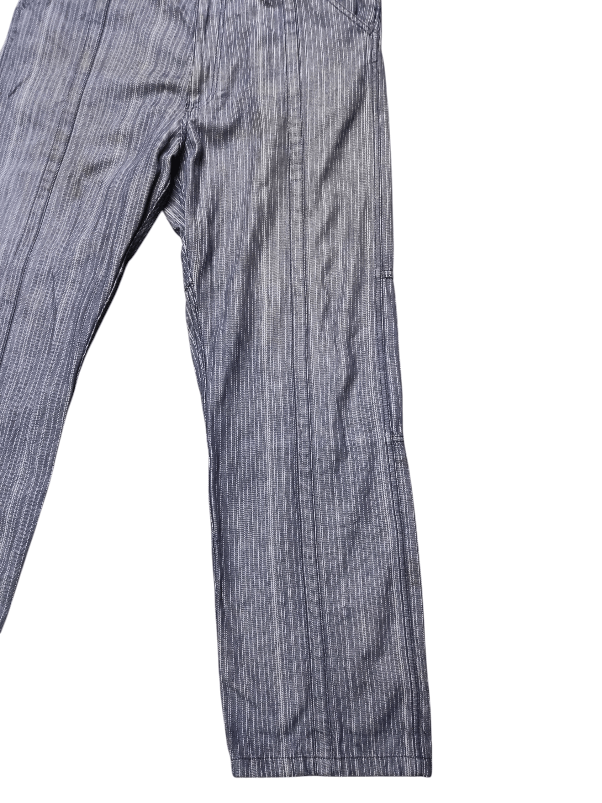 PPFM Vintage Rare PPFM Japanese Overall Denim Indigo Stripe Size US 34 / EU 50 - 11 Thumbnail