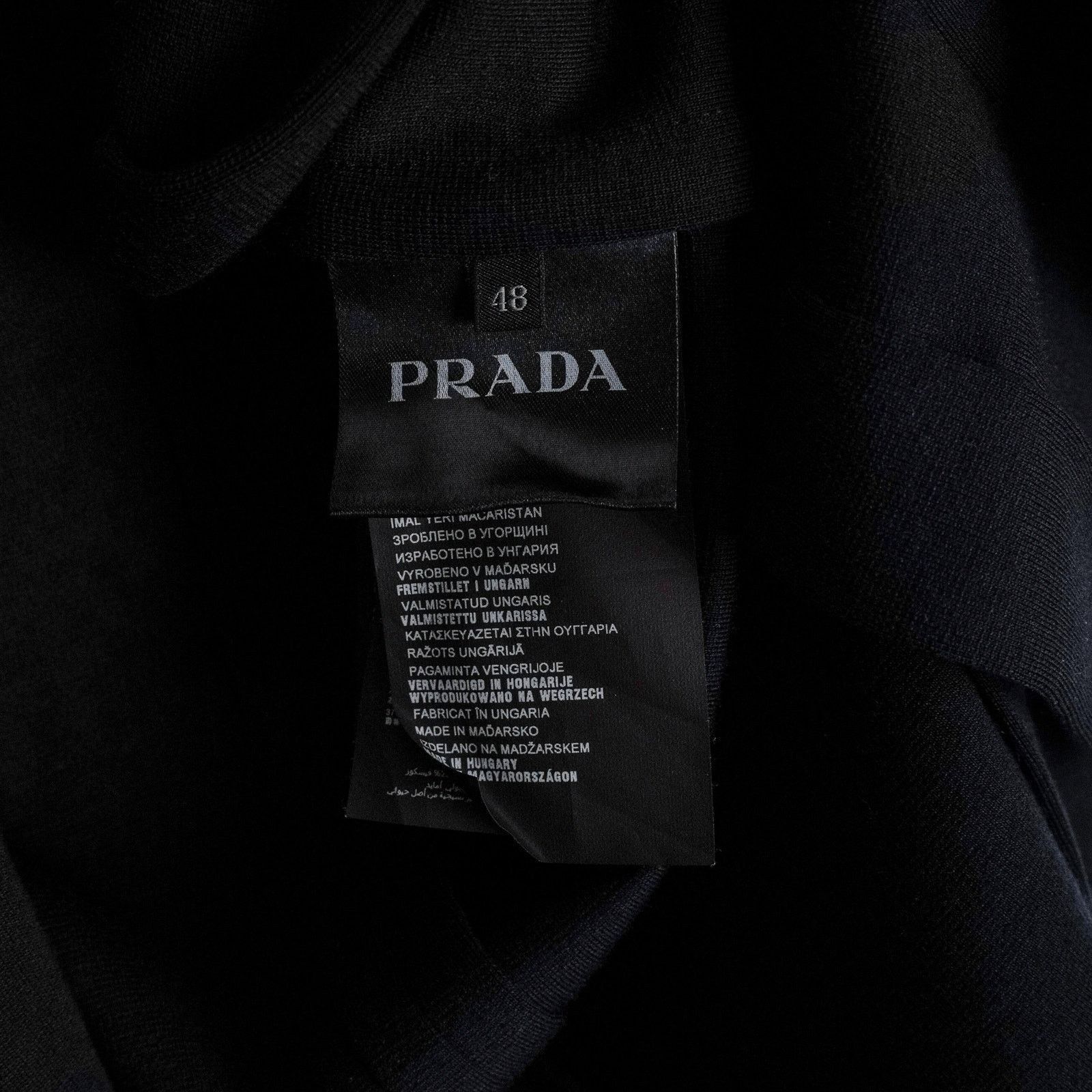Prada Vintage Prada Milano Dark Blue Wool Tailored Blazer Jacket Size US M / EU 48-50 / 2 - 9 Thumbnail