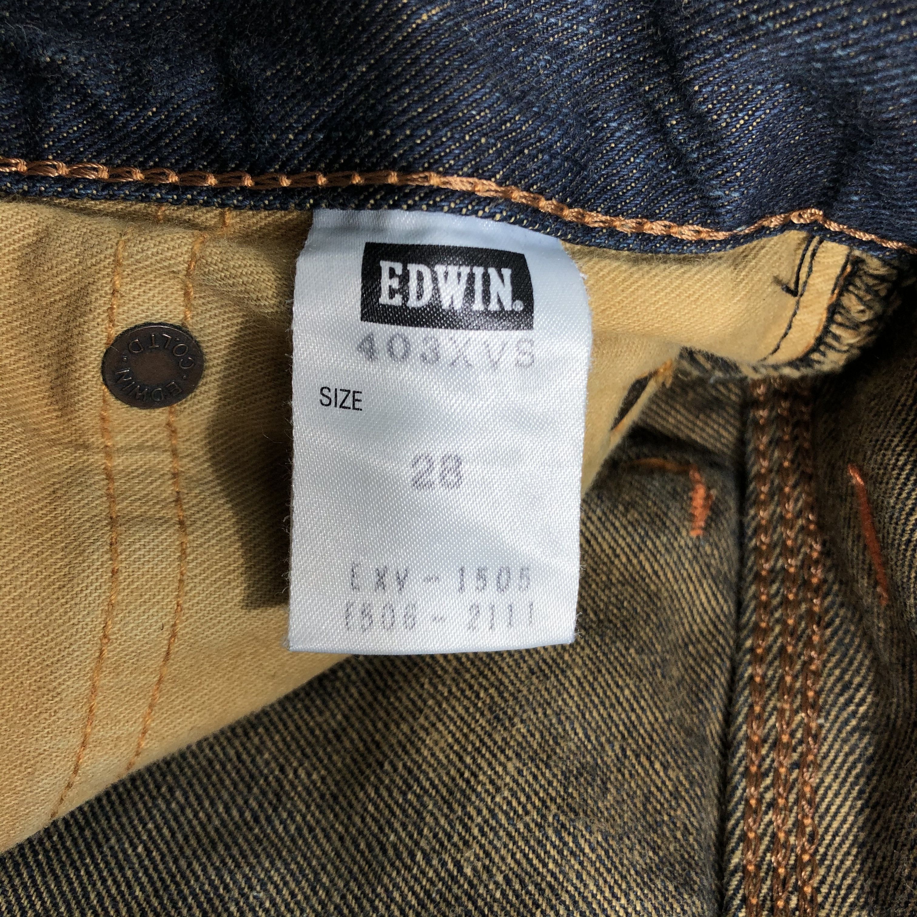 Edwin Vintage Edwin XV Jeans Rusty Blue Denim KJ2987 Size US 28 / EU 44 - 8 Thumbnail