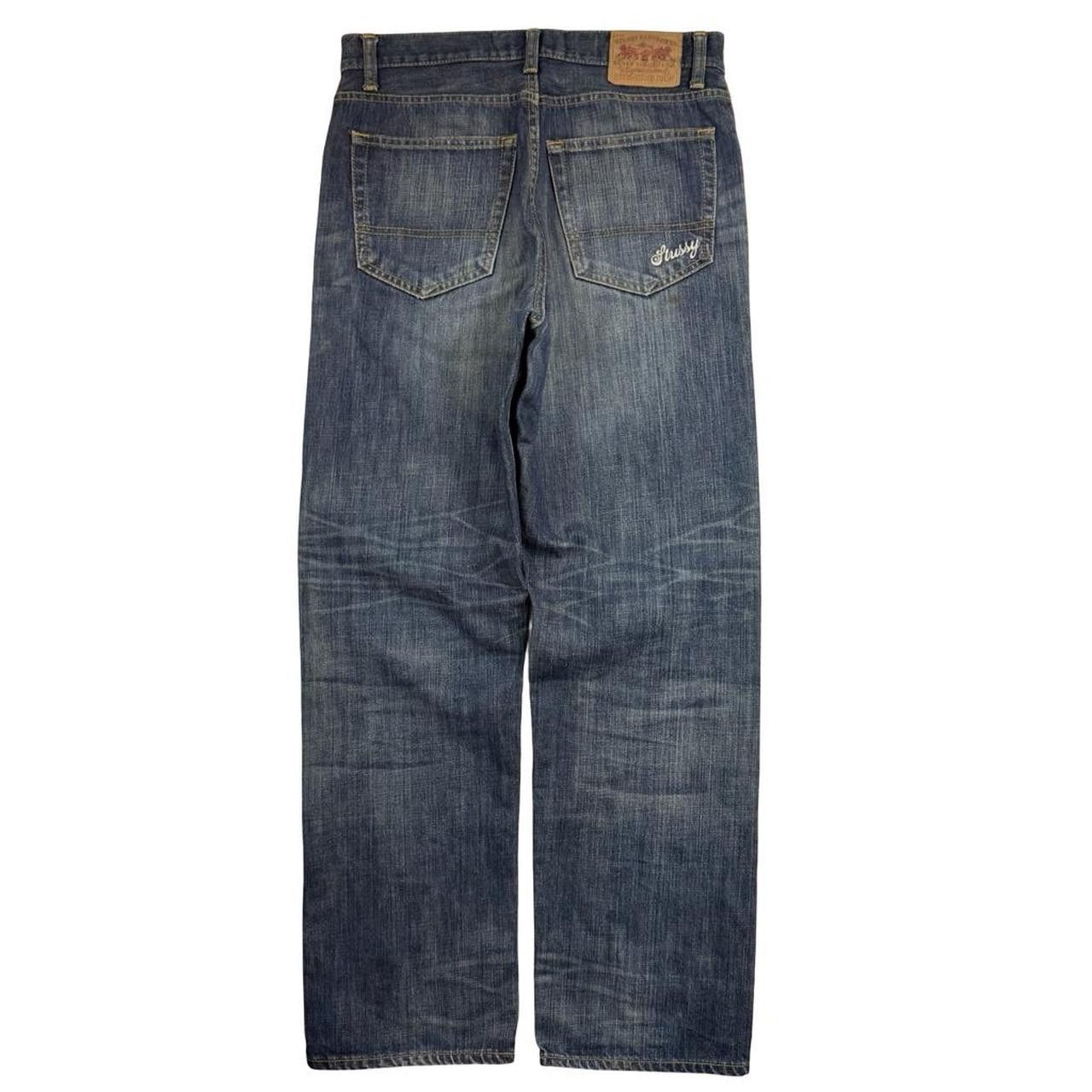Stussy Vintage 2000s Stussy Embroidered Logo Jeans - Waist: 30” Size US 30 / EU 46 - 1 Thumbnail