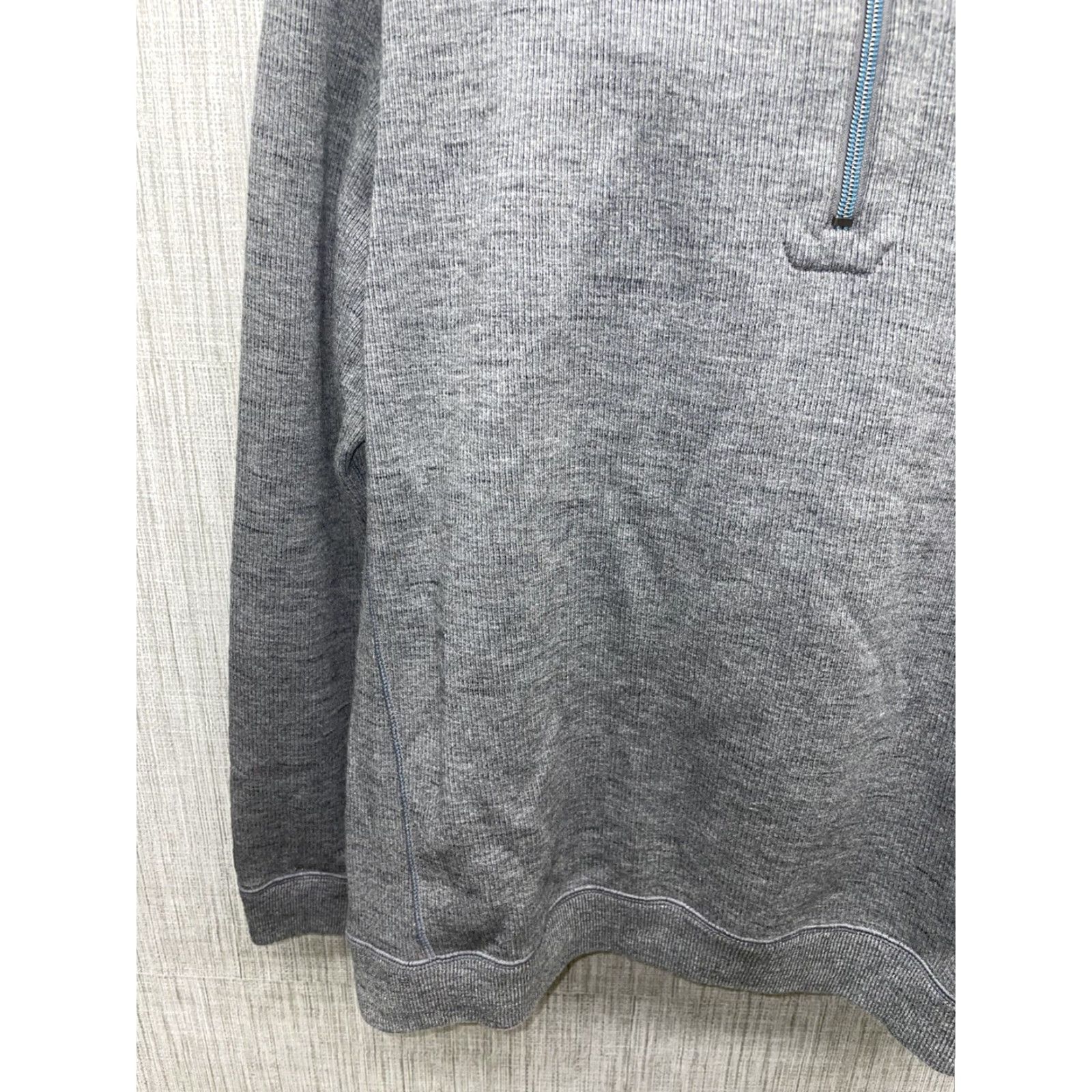 Tommy Bahama Tommy Bahama Reversible Cotton Blend Grey Half Zip Pullover Mens XL Pullover Sweater Gray Reversible Cotton Blend Mens XL Size US XL / EU 56 / 4 - 3 Thumbnail
