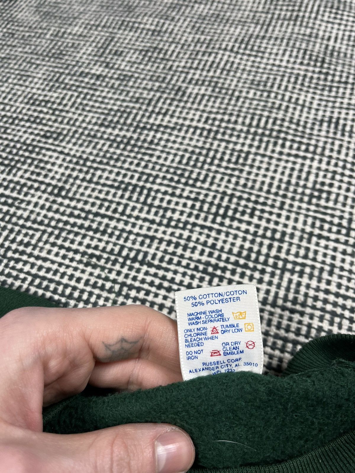 Jerzees Blank 80s/90s Jerzees bottle green essential crewneck Size US L / EU 52-54 / 3 - 4 Thumbnail