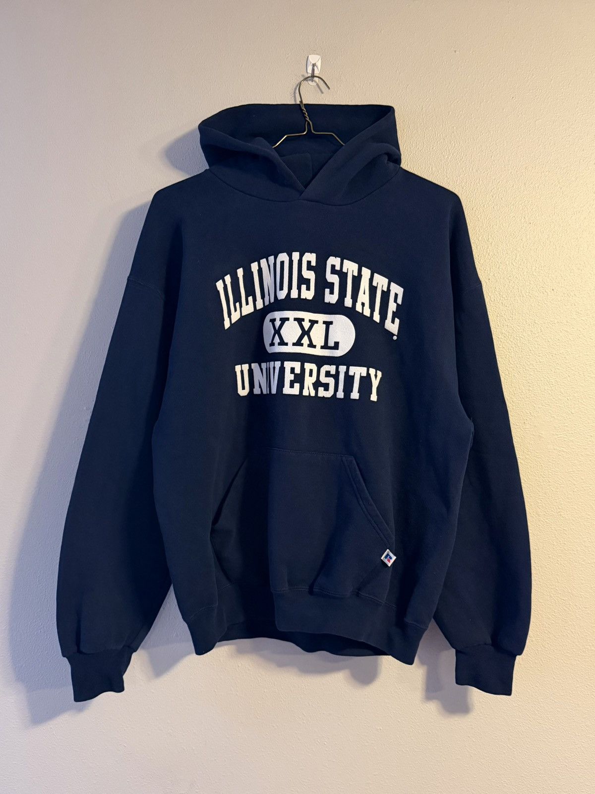 Russell Athletic vtg 90s y2k navy blue illinois state university hoodie xl Size US XL / EU 56 / 4 - 1 Thumbnail