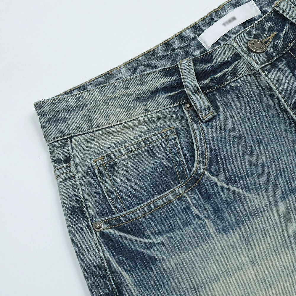 Vintage Men's vintage fashion trendy loose wide-leg flared jeans Size US 33 - 3 Thumbnail