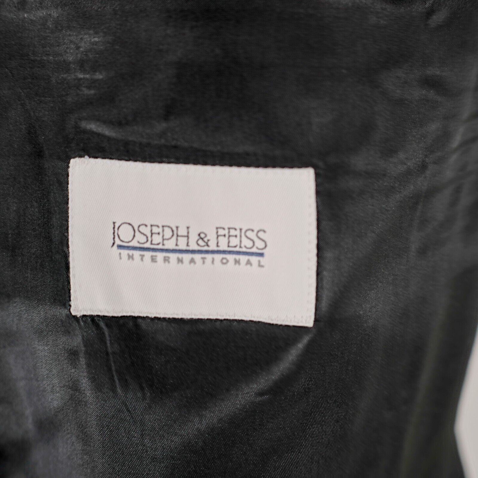 Joseph & Feiss Joseph & Feiss International Thick Textured Wool Black 44R S Size 44R - 8 Thumbnail