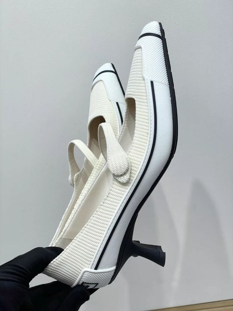 Dior Dior Stitching letter logo Mary Jane single shoes 2504-Next Size US 5.5 / IT 35.5 - 6 Thumbnail