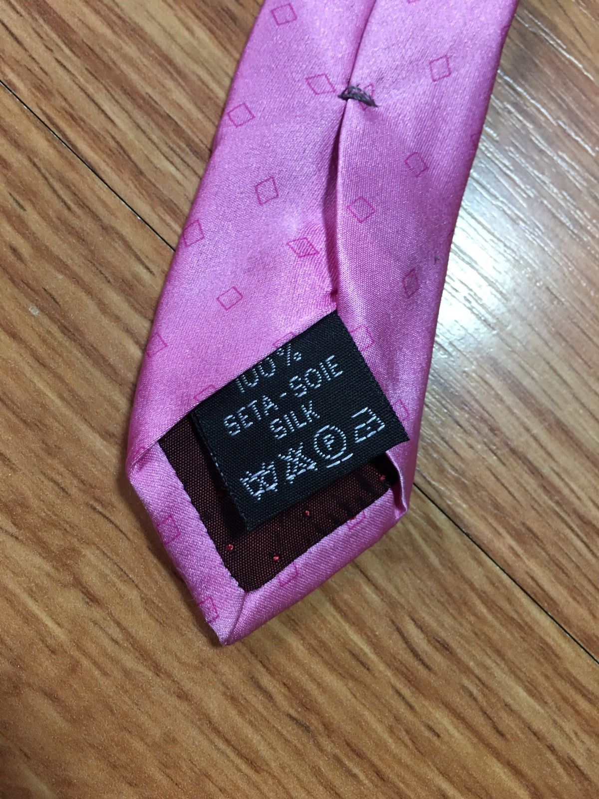 Versace GIANNI VERSACE Dark Pink Medusa Silk Mens Italy Tie Vintage Size ONE SIZE - 7 Thumbnail
