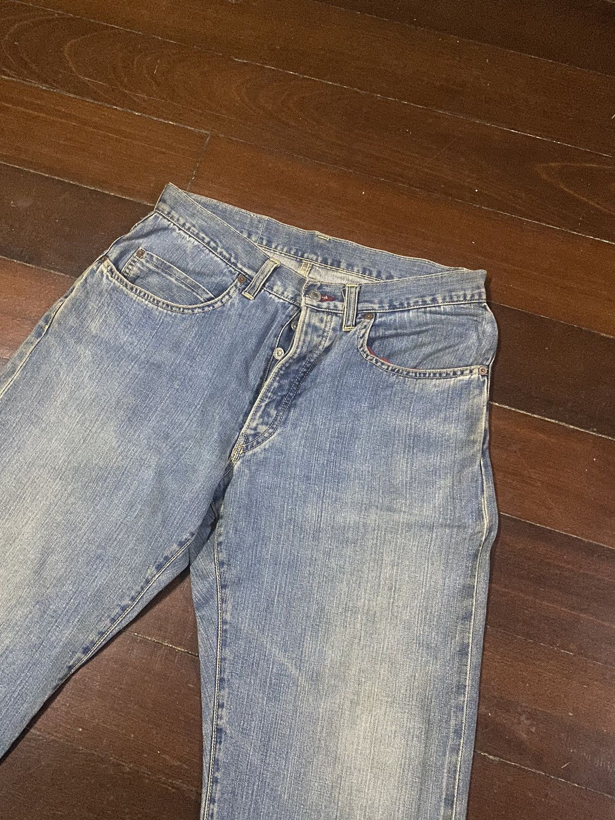 Blue Blue Japan × Japanese Brand × Vintage FIRE 🔥 Vintage HR Market Blue Blue selvedge distressed B-1 Size US 34 / EU 50 - 6 Thumbnail