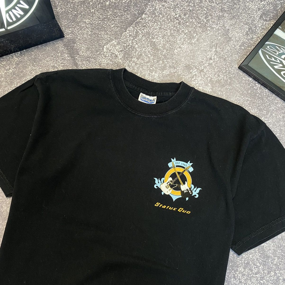 Band Tees Vintage Status Quo Small Logo rock band heave cotton tee Size US M / EU 48-50 / 2 - 2 Thumbnail