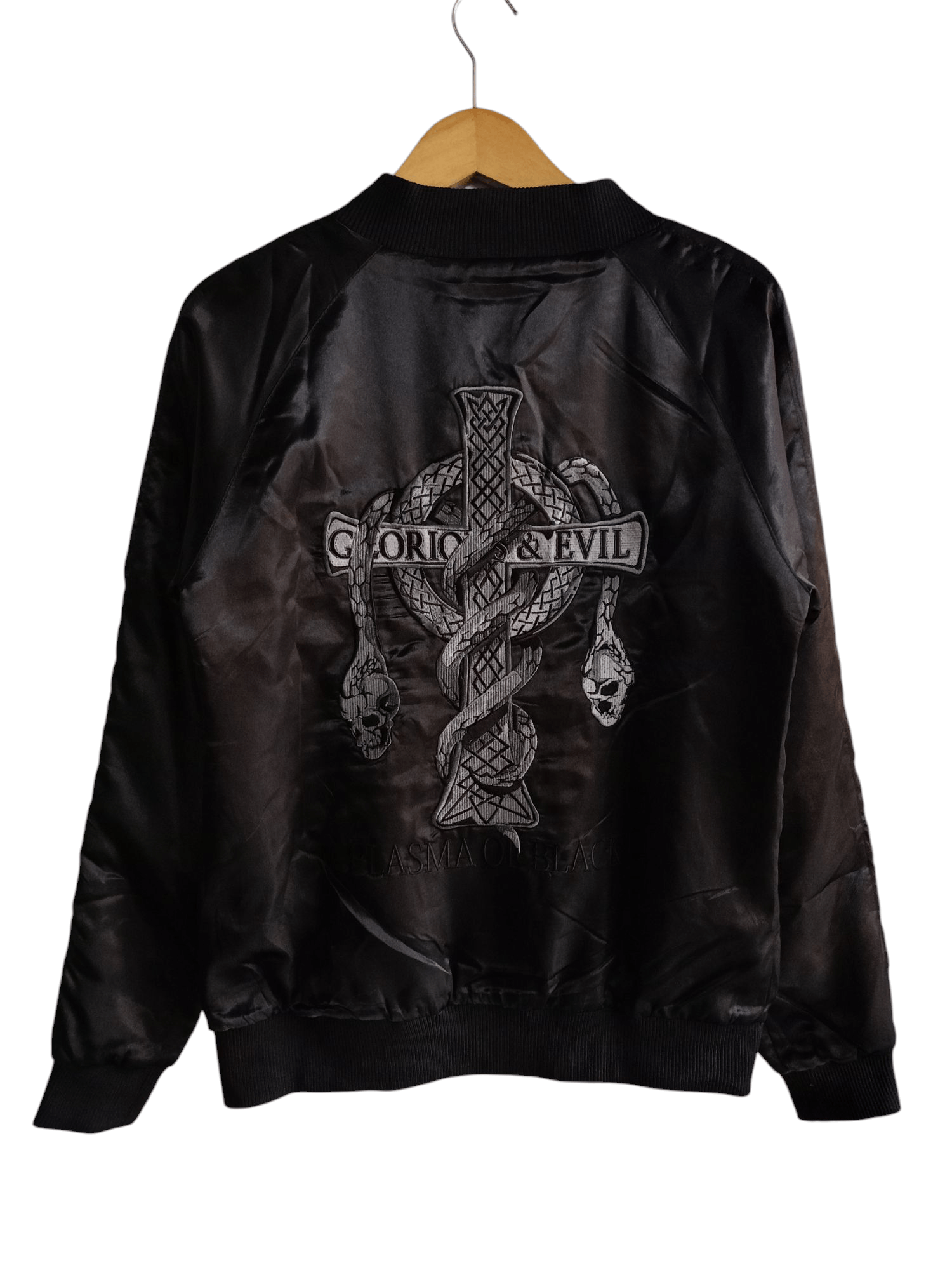 14th Addiction × If Six Was Nine × Japanese Brand Cavaria Snack Embroidered Satin Bomber jacket Size US M / EU 48-50 / 2 - 2 Thumbnail