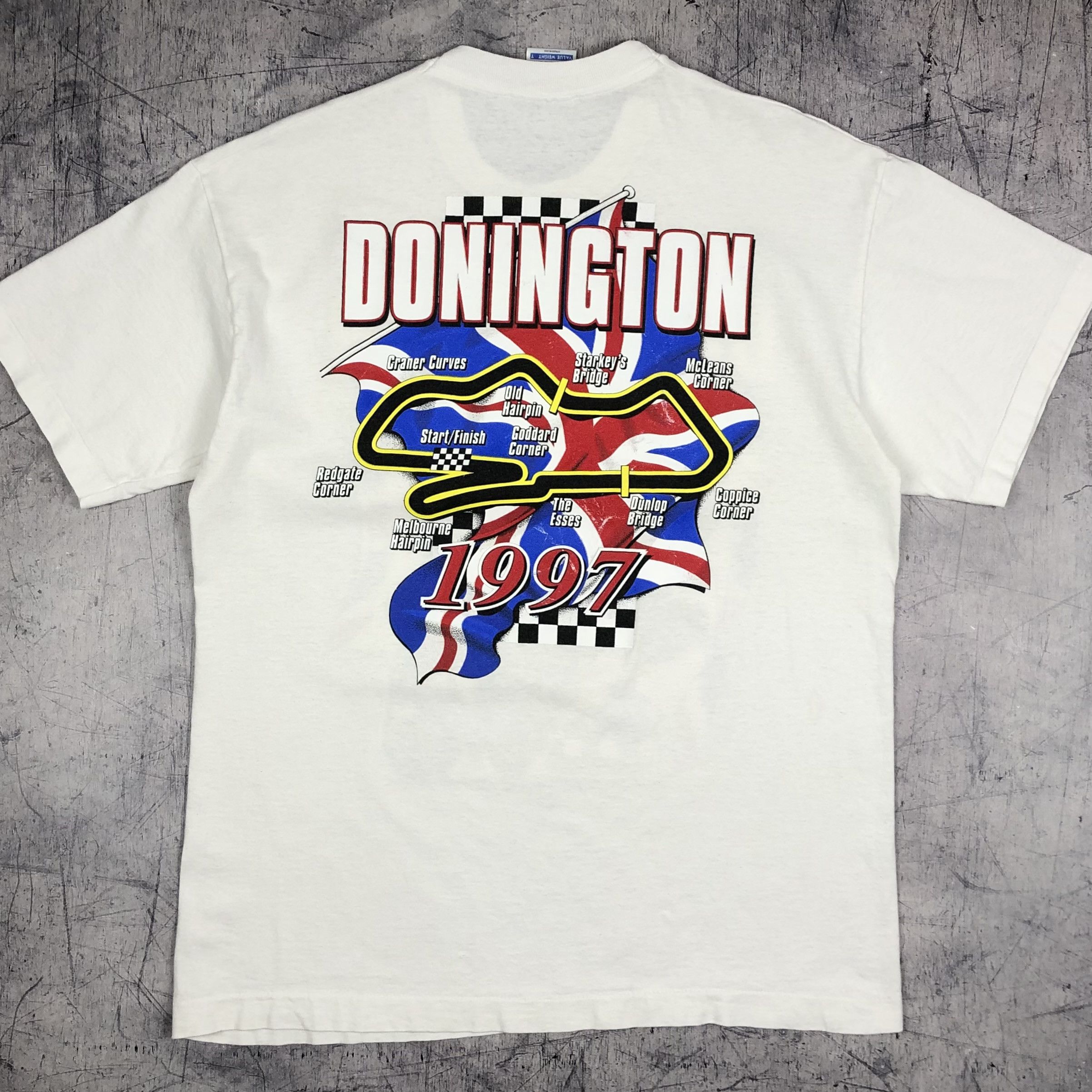 Vintage 1997 Donington MOTO Racing Grand Prix Tee Size US L / EU 52-54 / 3 - 2 Thumbnail