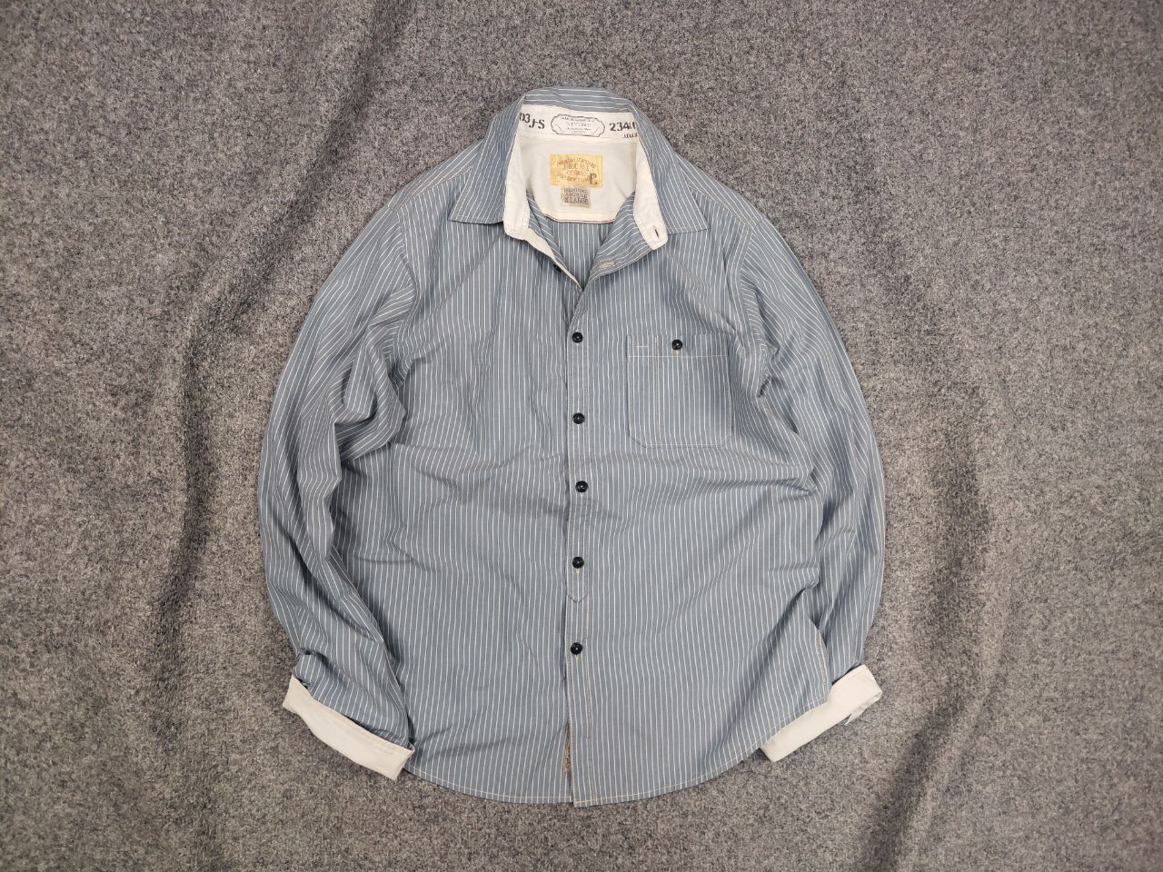 J.A.C.H.S. Mfg. Co. Vintage Jachs superior quality American Striped Button Shirt Size US XL / EU 56 / 4 - 1 Thumbnail