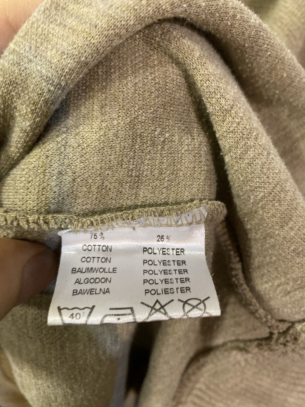 Yves Saint Laurent 90s YSL Sweatshirt 1/4 Quarter Zip Beige Sweater Old Money Size US L / EU 52-54 / 3 - 7 Thumbnail