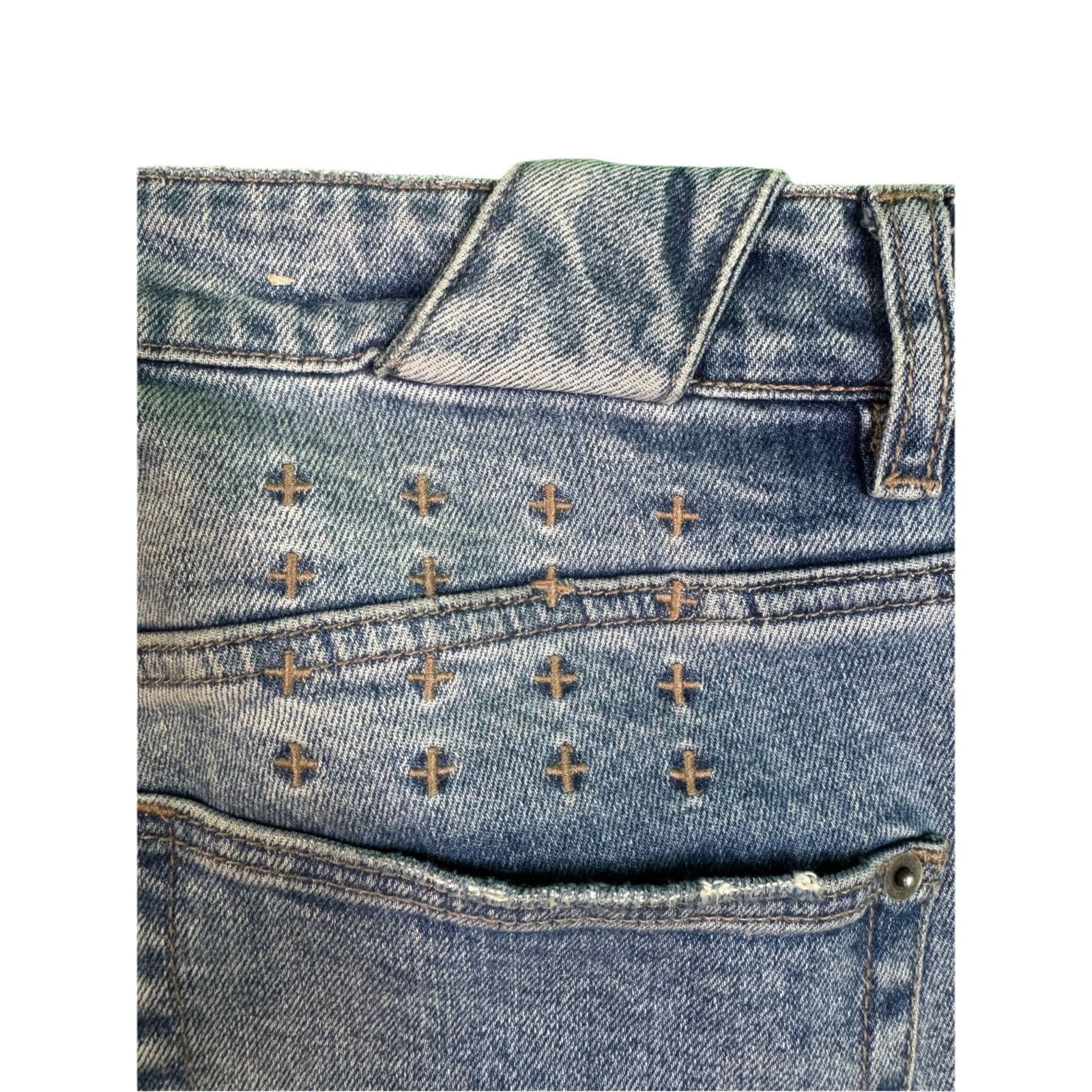 Ksubi Ksubi Light Wash Ripped Blue Jeans Size US 32 / EU 48 - 7 Thumbnail