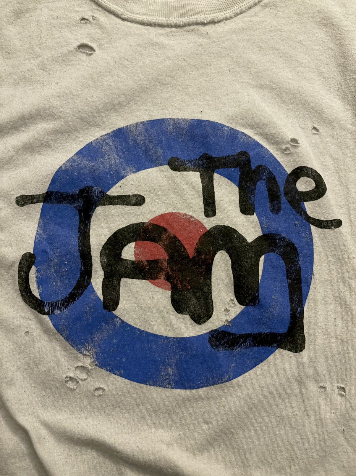 Band Tees × Vintage THE JAM TRASHED TEE Size US M / EU 48-50 / 2 - 2 Thumbnail