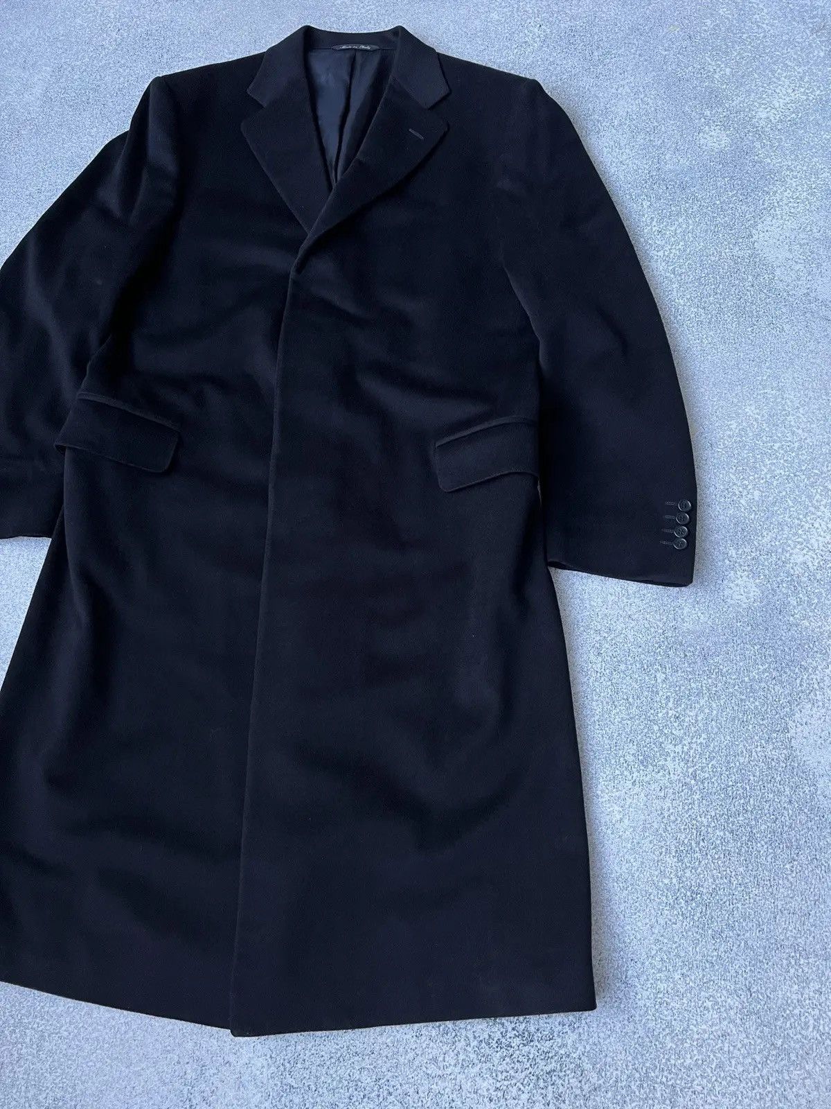 Canali × Vintage Vintage Canali Lana Cashmere Trench over coat luxury Size US L / EU 52-54 / 3 - 2 Thumbnail