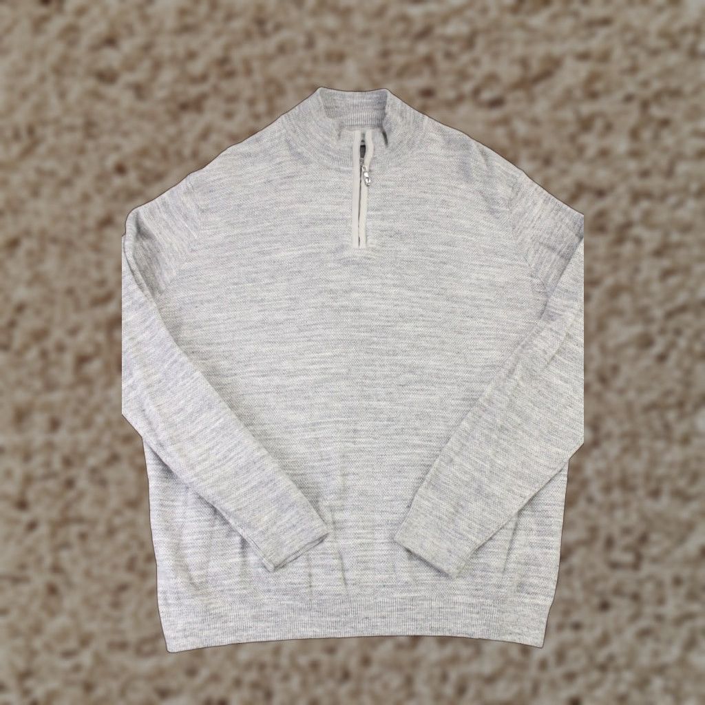 VINTAGE Tommy Bahama Sweater Pullover Mens XL Knit 1/2 Zip Casual