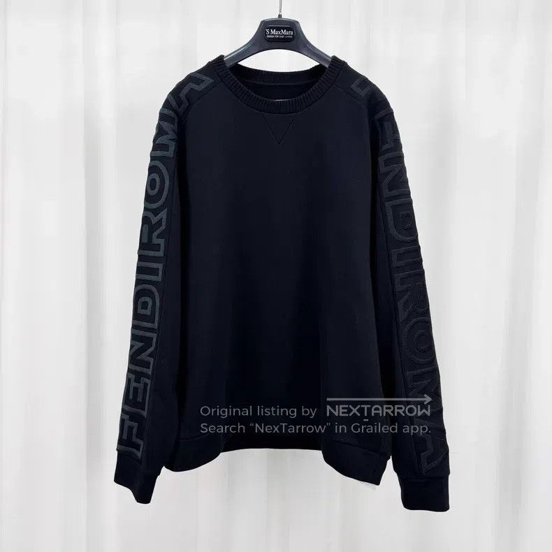 Fendi Fendi Sleeve Embroidered Letter Sweatshirt Size US M / EU 48-50 / 2 - 1 Thumbnail