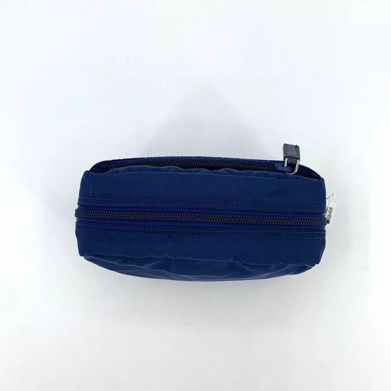 Prada Prada Deep Blue Triangle Zip Cosmetic Bag -2505 Size ONE SIZE - 6 Thumbnail
