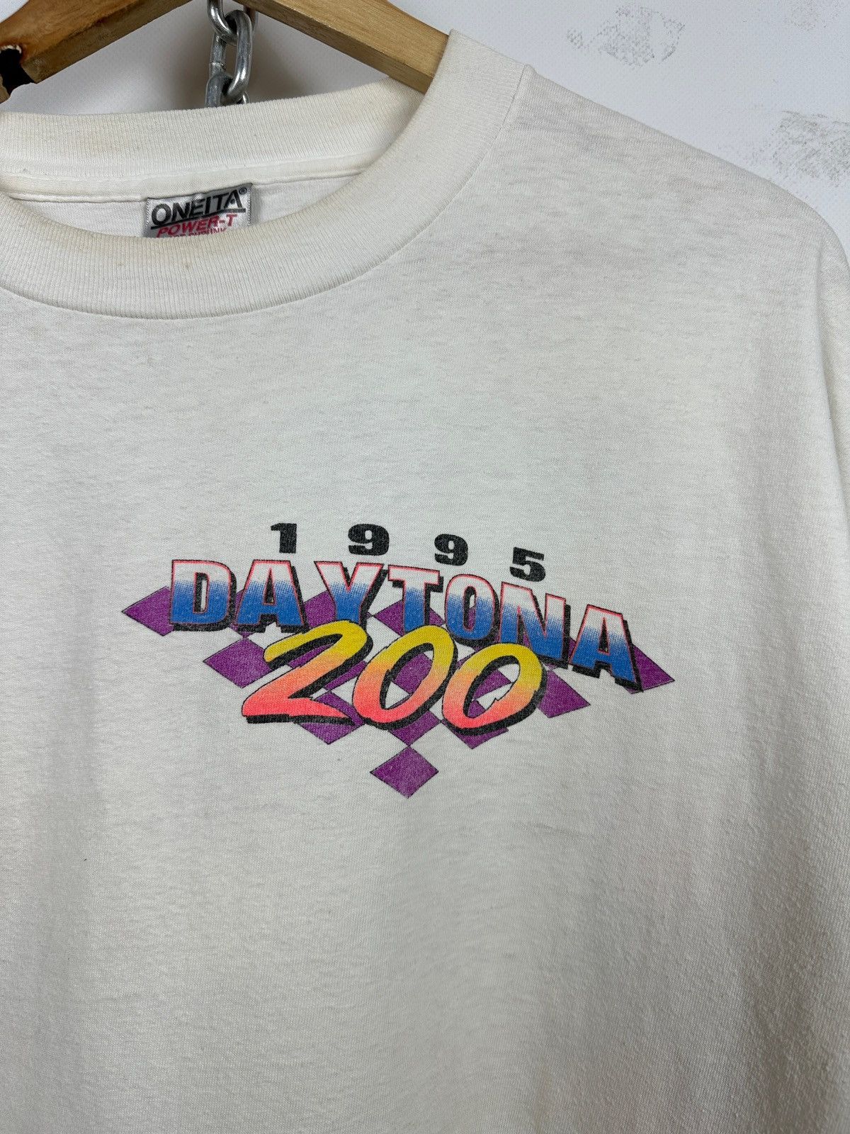 Vintage 1995 Vintage Daytona 200 Moto Single Stitch T-Shirt Size US XL / EU 56 / 4 - 17 Thumbnail