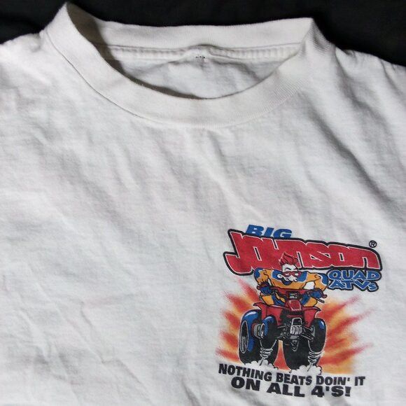 Vintage Vintage Big Johnson Quad ATVs All 4's Parody T-Shirt Size US XL / EU 56 / 4 - 2 Thumbnail