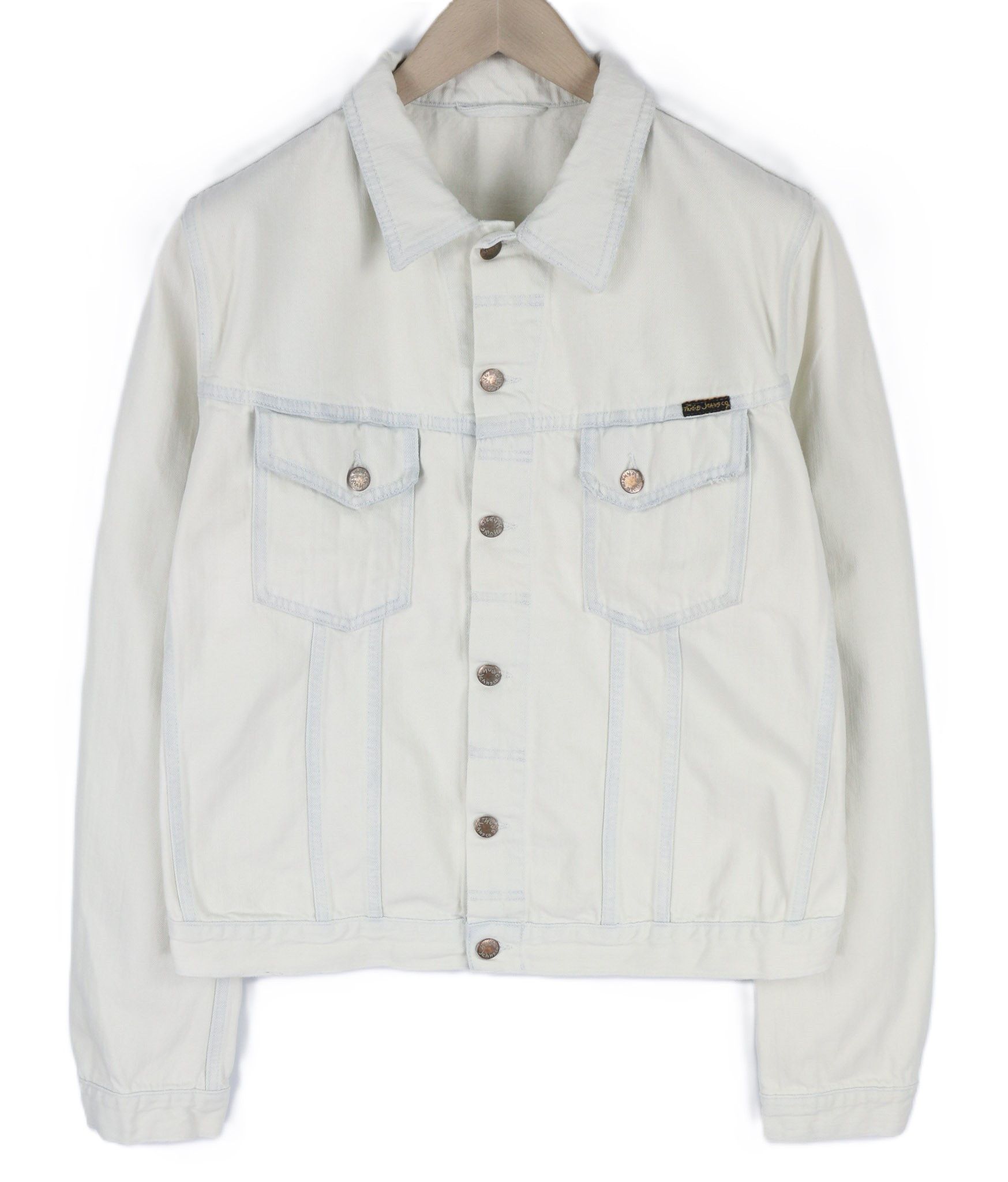 Nudie Jeans TERRY XL Extreme Bleach Light Jacket 81037 Size US XL / EU 56 / 4 - 1 Thumbnail