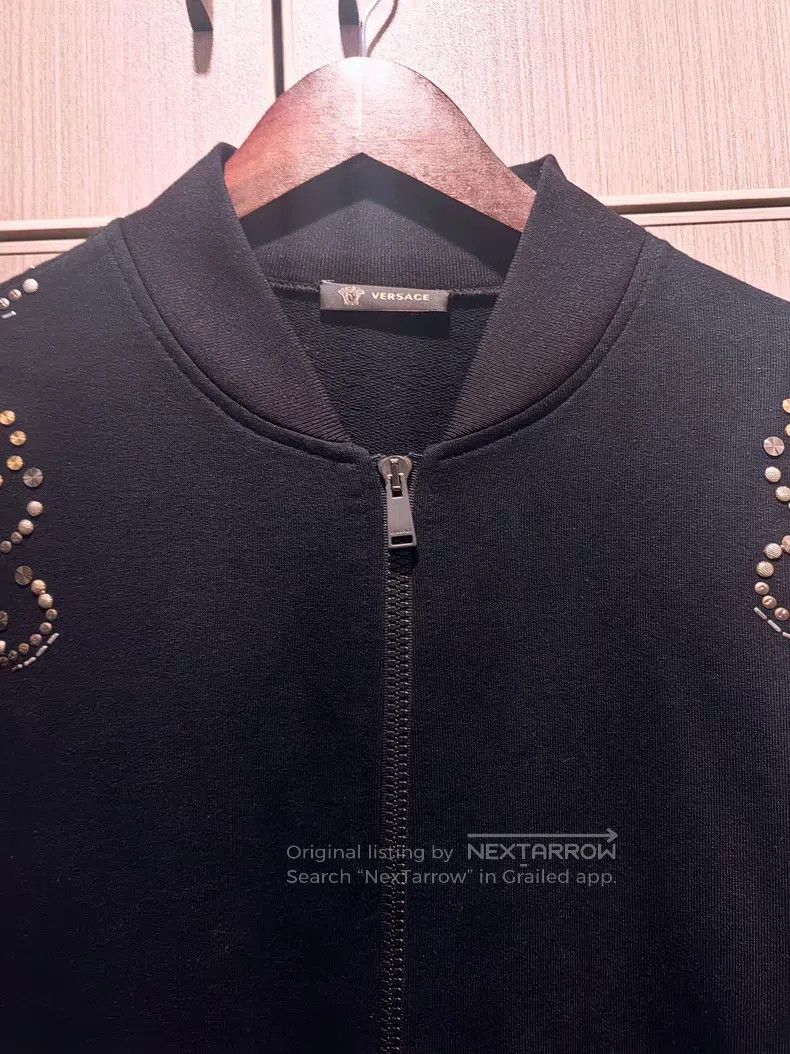 Versace Versace Metal studded logo zipper jacket Size US L / EU 52-54 / 3 - 4 Thumbnail