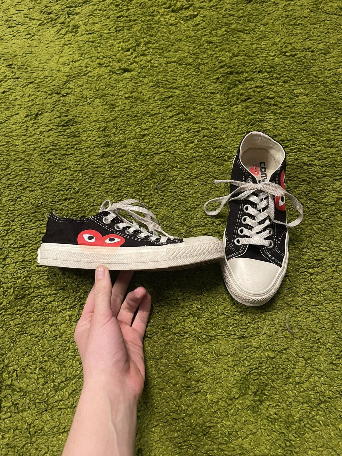 Comme des Garcons PLAY × Converse × Japanese Brand Converse x Comme Des Gacons CDG Play sneakers Size US 6.5 / IT 36.5 - 1 Thumbnail