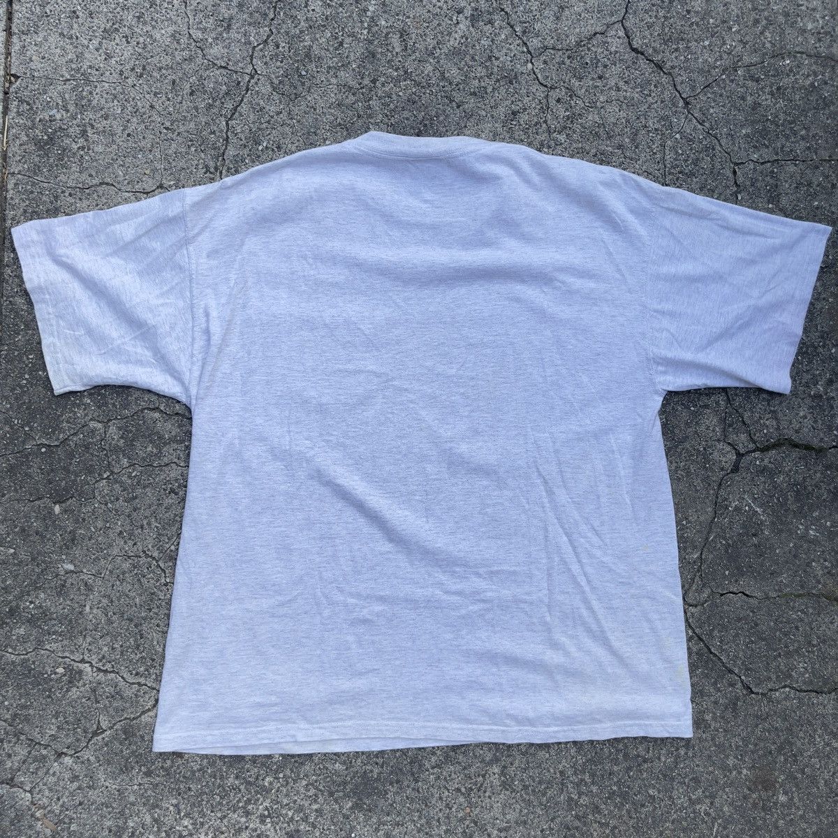 Vintage Vintage 90s Thrashed DISCUS ATHLETIC Grey Blank Pocket T Size US XL / EU 56 / 4 - 5 Thumbnail