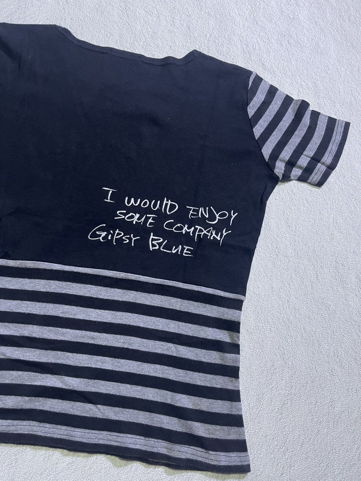 Hysteric Glamour Y2K GIPSY BLUE short tshirt stiped motif Size S / US 4 / IT 40 - 4 Thumbnail