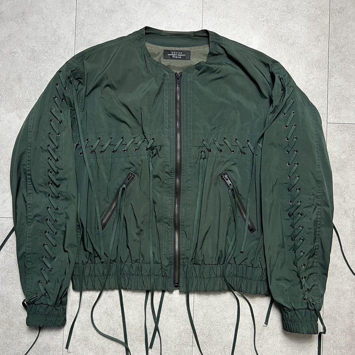 Japanese Brand × Unused unused multi lace bomber jacket Size US S / EU 44-46 / 1 - 1 Thumbnail