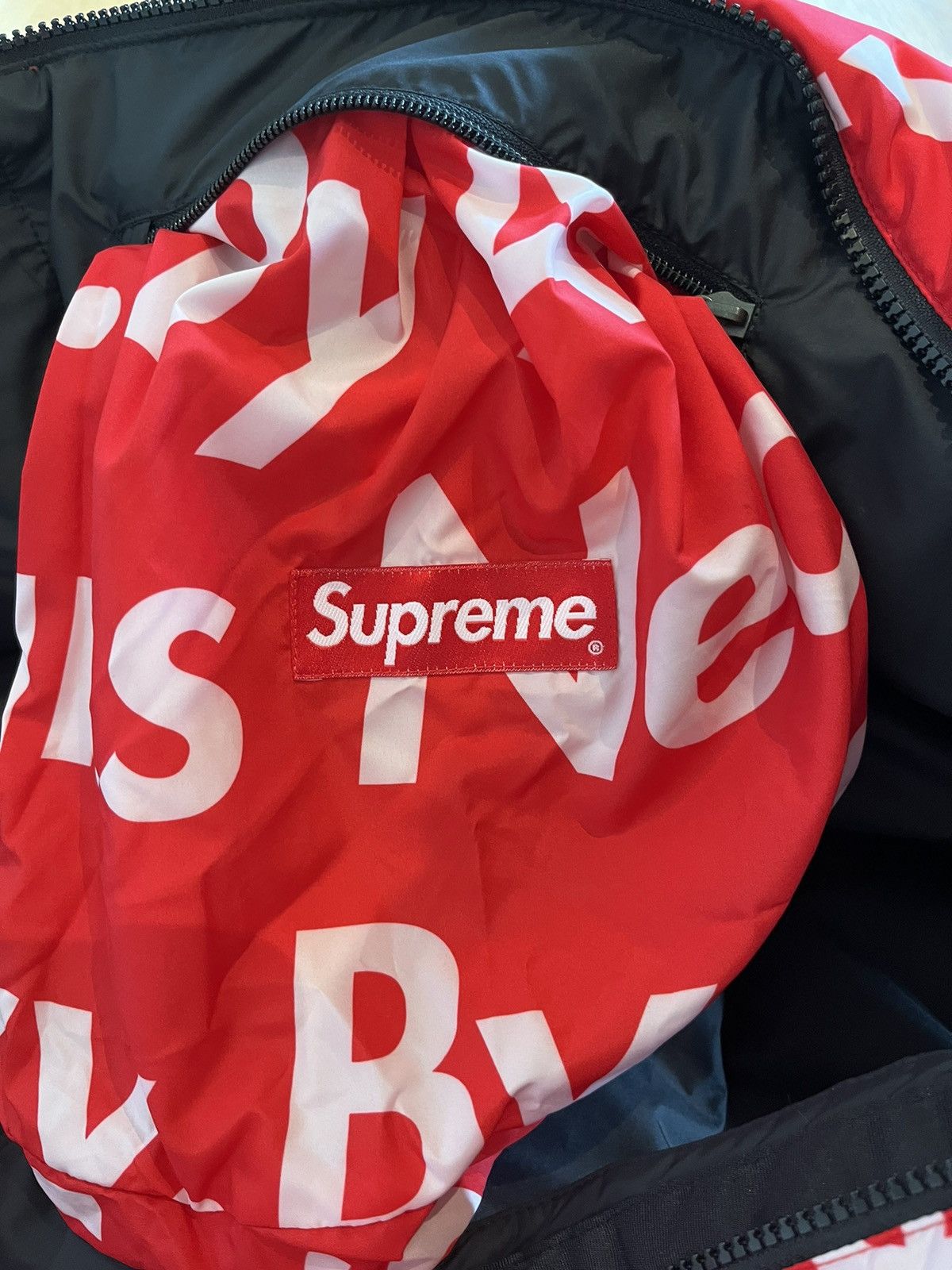Supreme × The North Face Supreme x TNF BAMN Red Nuptse Jacket Size US L / EU 52-54 / 3 - 5 Thumbnail