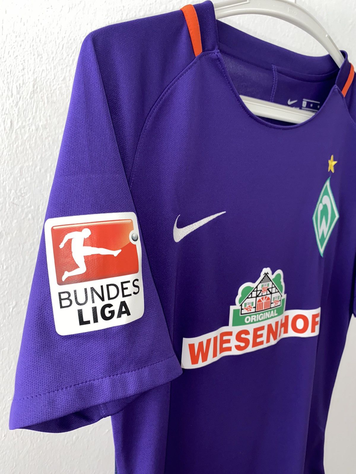 Nike × Vintage JERSEY WERDER BREMEN 2016-2017 #22 [Bartels] Match Worn Size US M / EU 48-50 / 2 - 2 Thumbnail