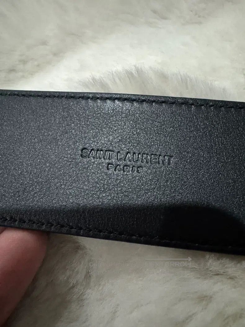 Saint Laurent Paris Saint Laurent Paris size 90 Double Ring Leather Belt Size ONE SIZE - 4 Thumbnail