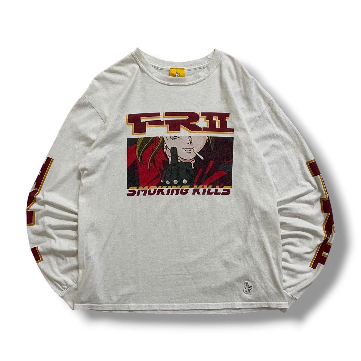 FR2 #FR2 Finger LS Tee White Size US L / EU 52-54 / 3 - 1 Thumbnail