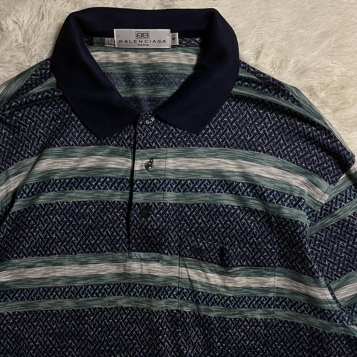 Balenciaga Vintage Balenciaga Polo Longsleeves Size US L / EU 52-54 / 3 - 2 Thumbnail