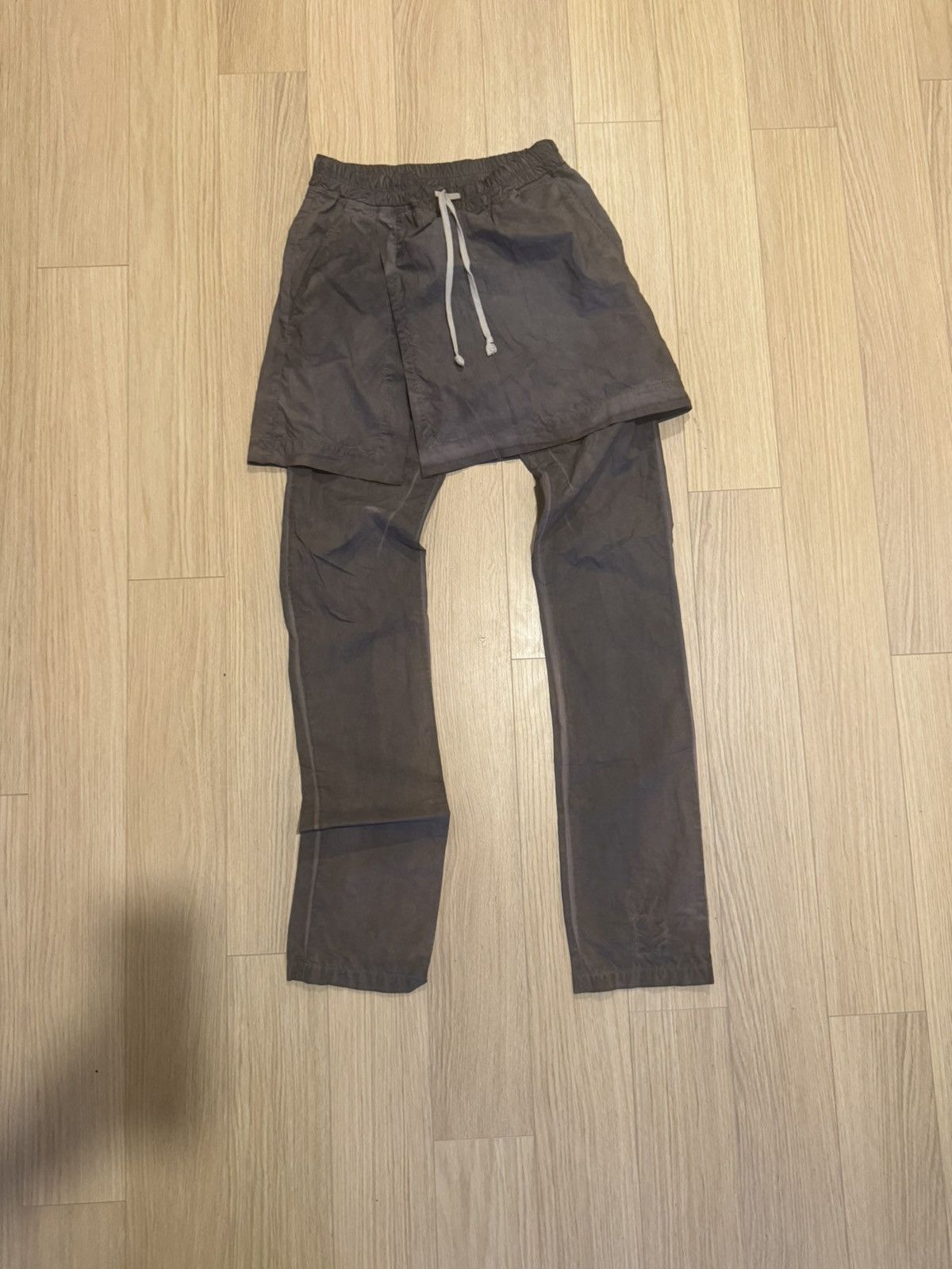 Rick Owens Drkshdw Kilt Skirt Layered Pants