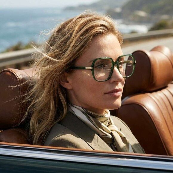 Marc Jacobs Marc Jacobs Runway MJ1098 01ED 00 Eyeglasses Green 57mm Size ONE SIZE - 6 Thumbnail