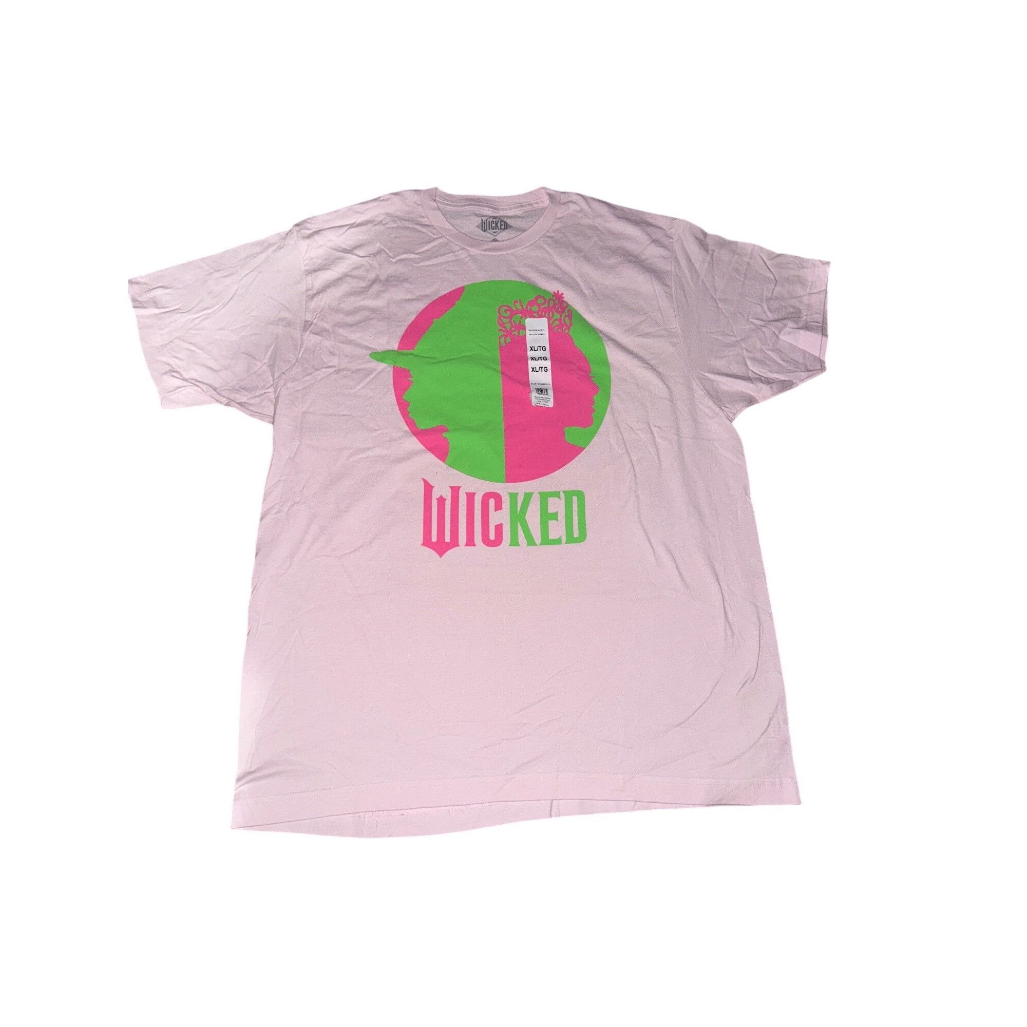Other Wicked The Musical Pink Graphic T-Shirt XL Made In Mexico 10 Size XL / US 12-14 / IT 48-50 - 1 Thumbnail