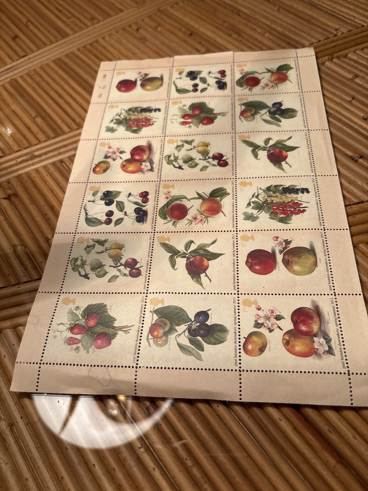Paul Harnden Shoemakers Paul Harnden Floral Stamps Limited Edition 6/300 Size ONE SIZE - 1 Thumbnail
