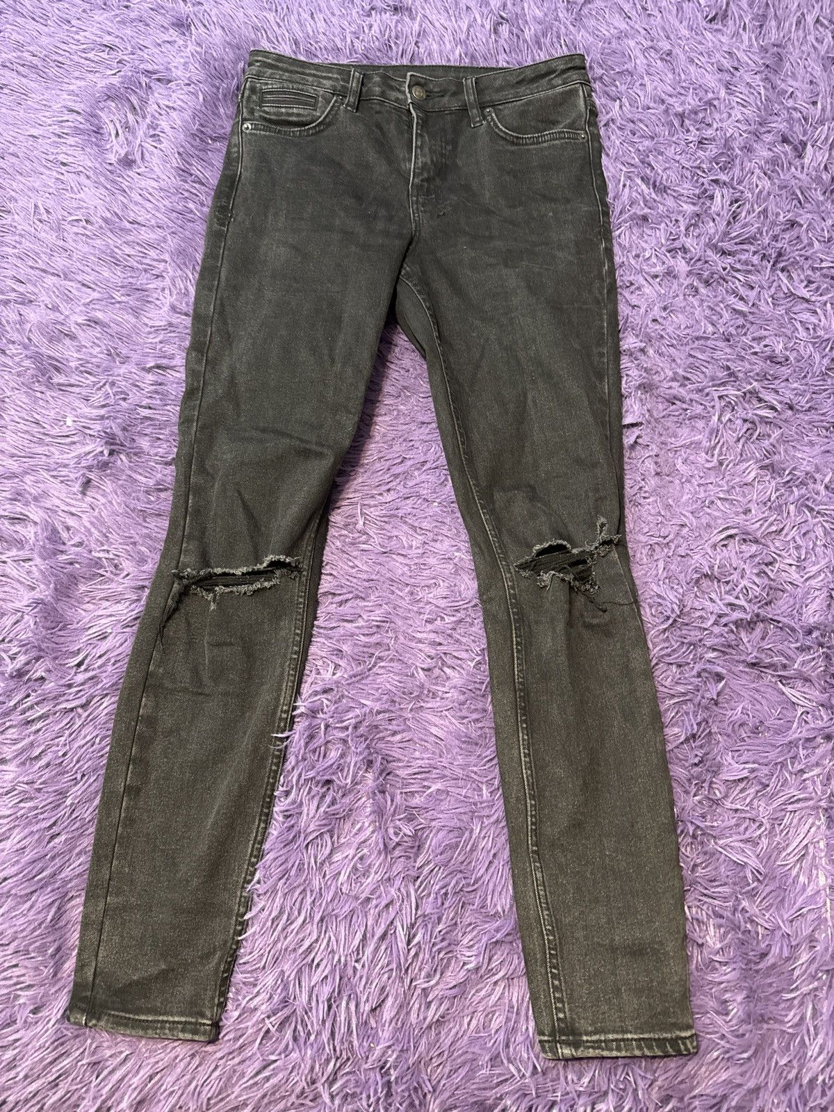 Ksubi Ksubi SPRAY ON HELL CAT 001 Black Size 26" / US 2 / IT 38 - 1 Thumbnail