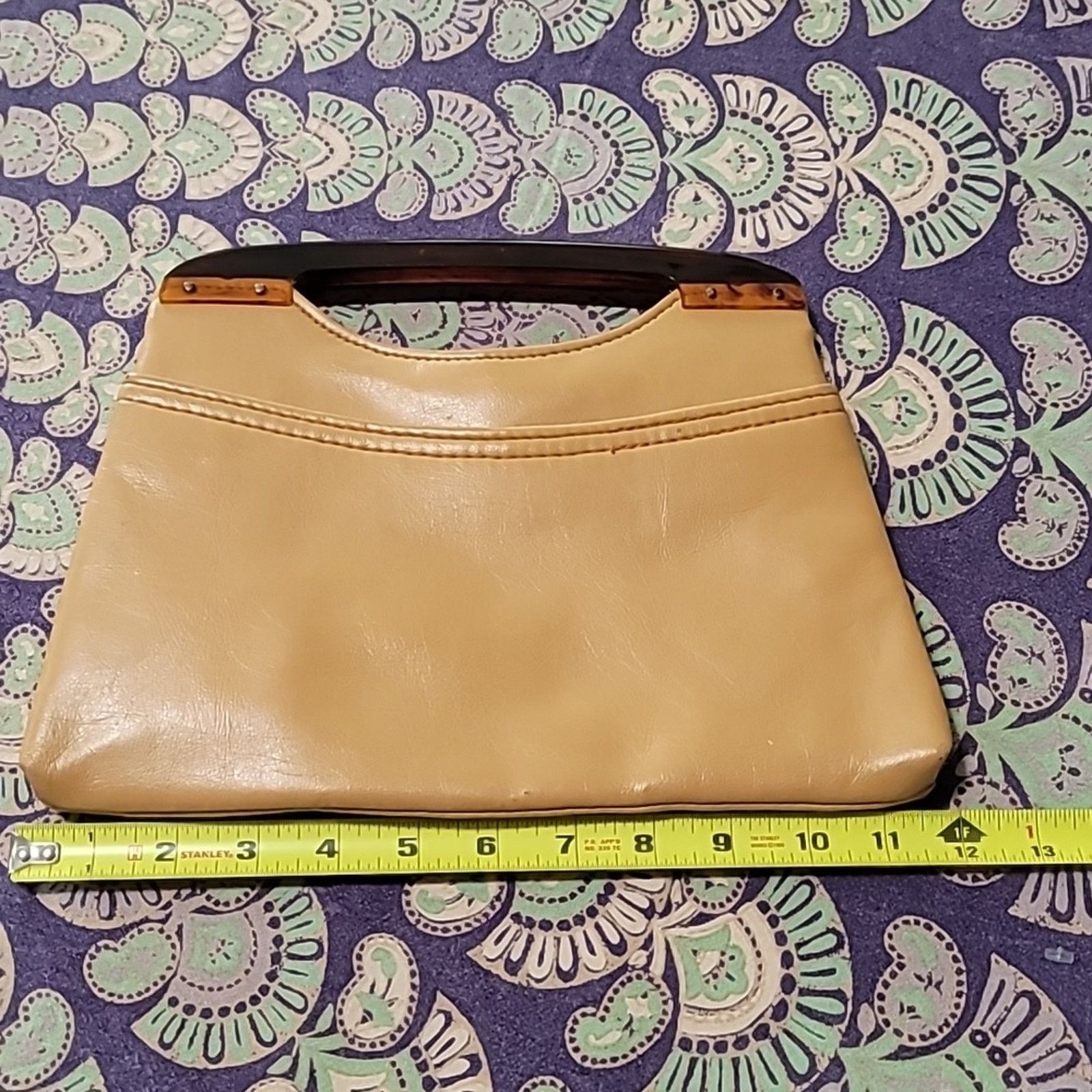 Unknown London Vtg Leather and Lucite Super 1960s High Quality Handbag Size ONE SIZE - 7 Thumbnail