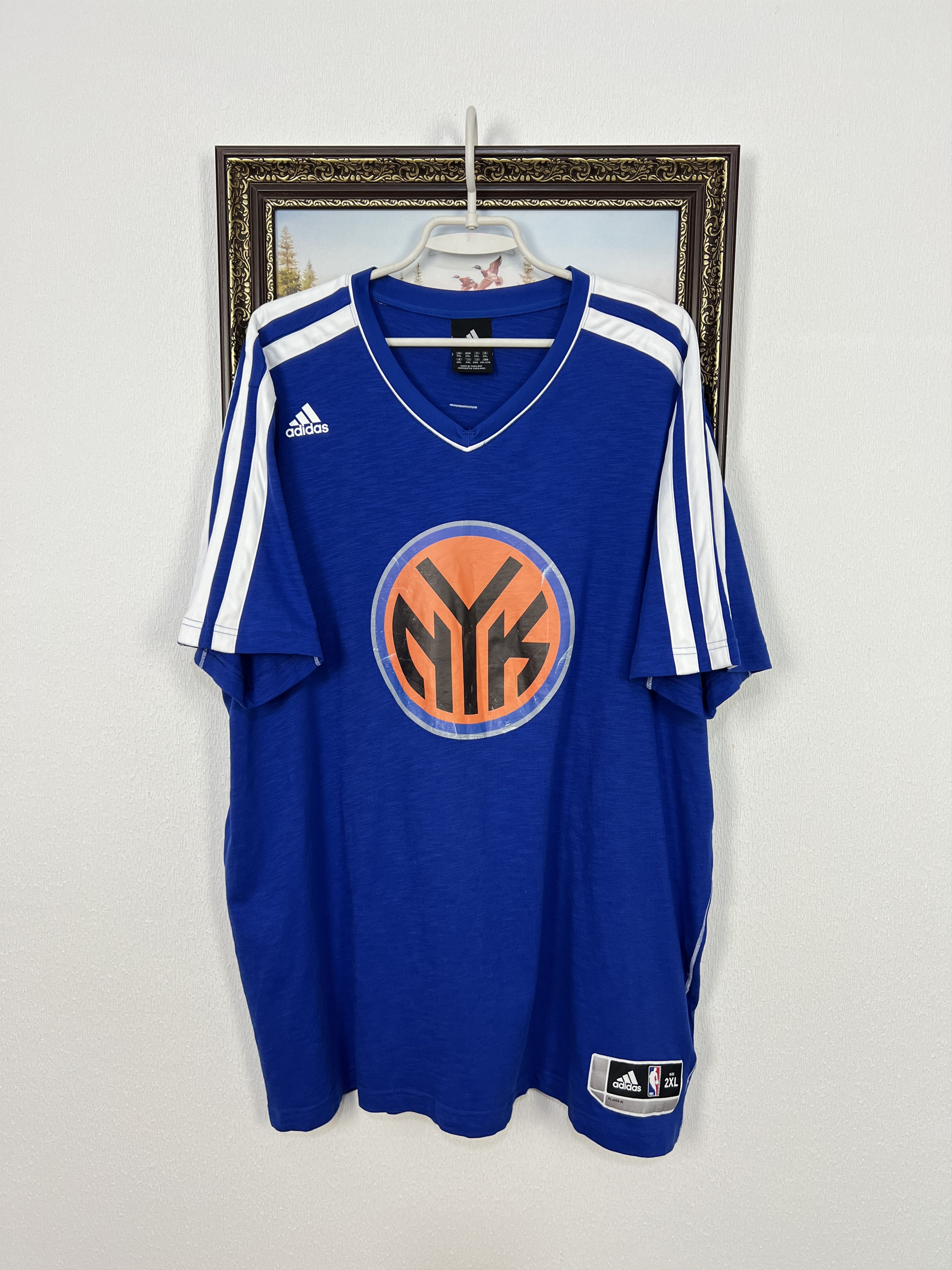 Vintage Adidas New York Knicks Warm Up #7 Anthony Jersey NBA