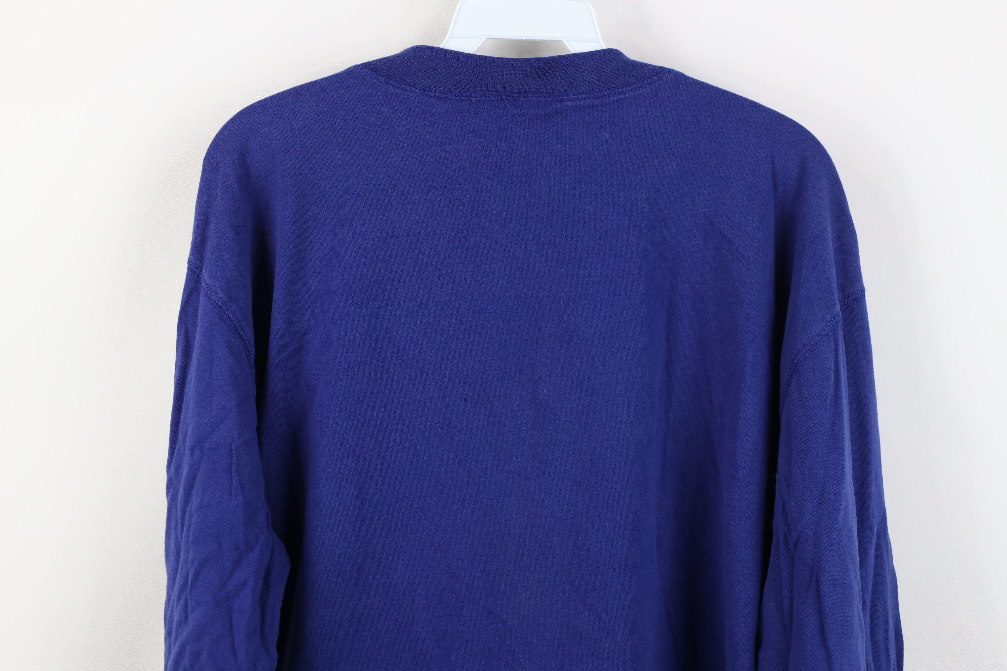 Disney Vintage 90s Disney Long Sleeve Henley T-Shirt Blue Cotton Size US L / EU 52-54 / 3 - 12 Thumbnail